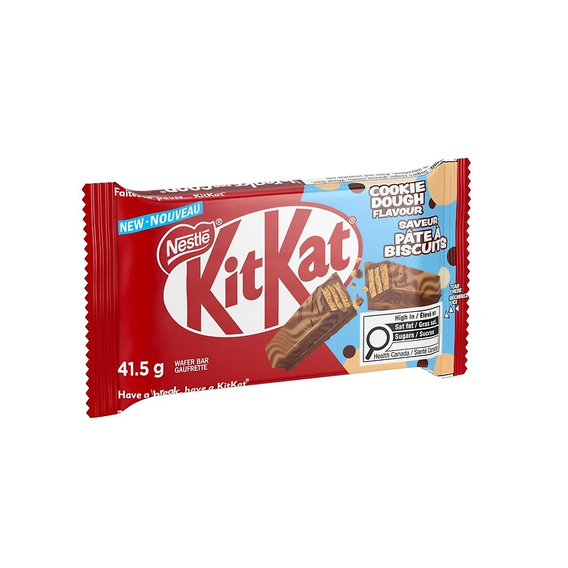 KITKAT Cookie Dough-flavoured Wafer Bars, Cookie Dough-flavoured Filling & Wafers