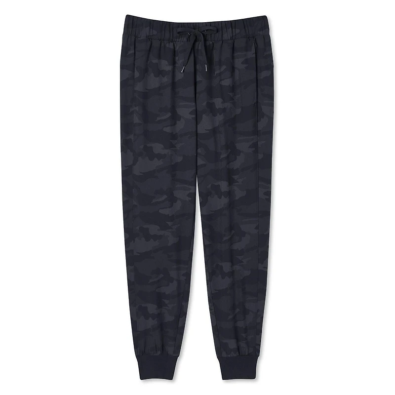 Pantalon tissé et imprimé avec revers côtelés Athletic Works pour femmes Tailles TP–TTG