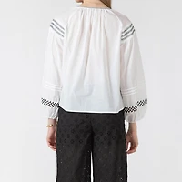 Devoted, Blouse à motifs brodés, tailles TP TG
