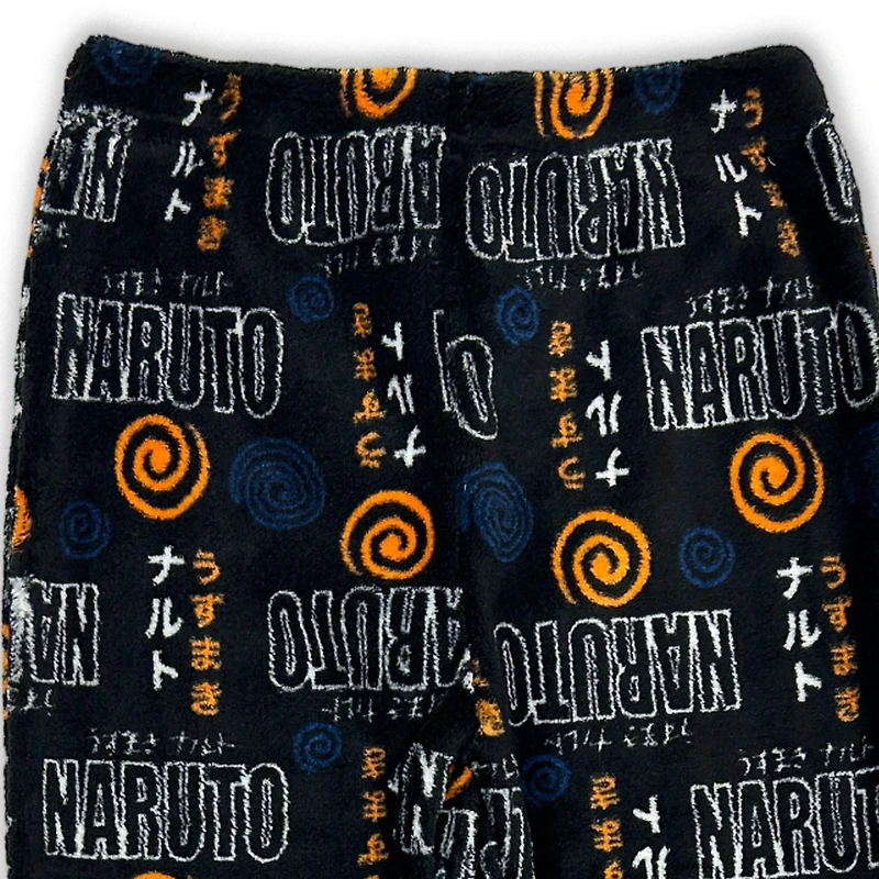 Naruto Boys 2 pc pajama set, includes long sleeve top with crew neck and cuffs with elastic band at th wrist it is a pull on closure, with long pants with elastic waist and ankles