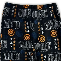 Naruto Boys 2 pc pajama set, includes long sleeve top with crew neck and cuffs with elastic band at th wrist it is a  pull on closure, with long pants with elastic waist and ankles
