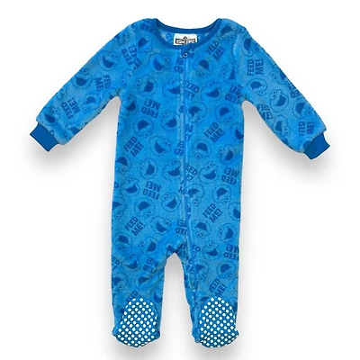 Sesame Street Dormeuse à manches longues, micro-polaire, pour bébés garçons