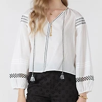 Devoted, Blouse à motifs brodés, tailles TP TG
