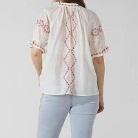 Devoted, Button Front Blouse, Sizes XS-XL