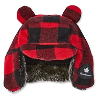 Canadiana Infants' Unisex Check Trapper Hat