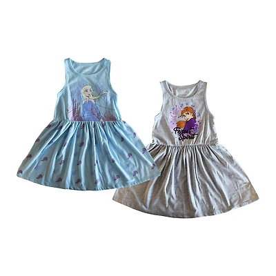 Girls Frozen 2 Frozen Forest Spirit 2 Pack Dresses