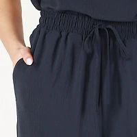 DV pantalon en satin à jambe large
