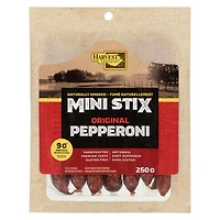 HARVEST MINI STIX ORIGINAL PEPPERONI, 250 g / 16 sausages (approx.)