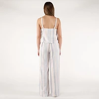 DV Camisole rayée boutonnée sur le devant
