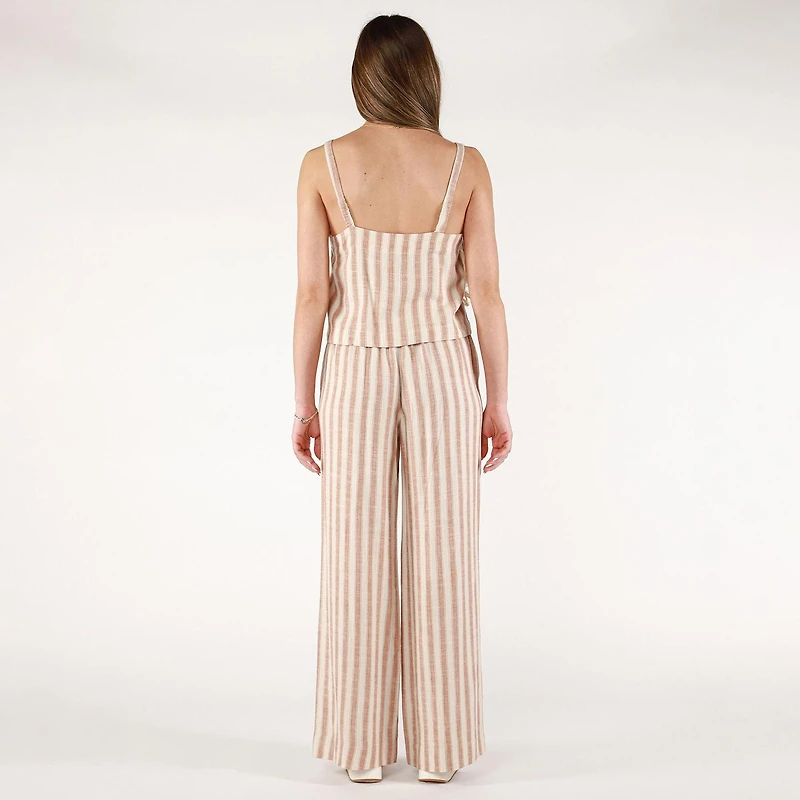 DV Striped camisole with button up front