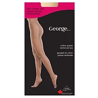 George Women's' Silky Control Top Pantyhose, Sizes A-D