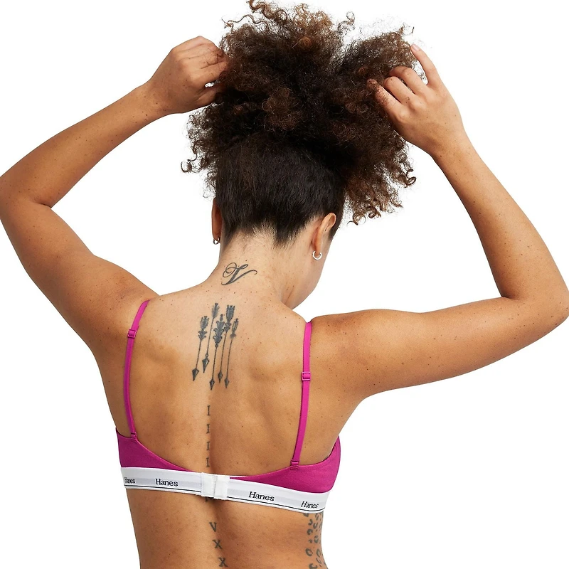 Hanes Originals Bralette a bretelles minces extensible Bralette a bretelles minces extensible
