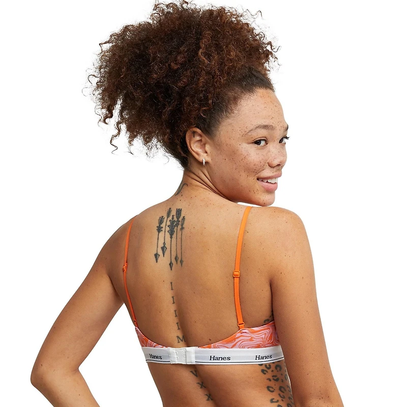 Hanes Originals Bralette a bretelles minces extensible Bralette a bretelles minces extensible