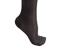BIOS Living Bas Diaphanes de Compression, Aux Genoux, Noir, Taille Moyennes, Compression Modérée (15-20mmHg) Bas Diaphanes de Compression