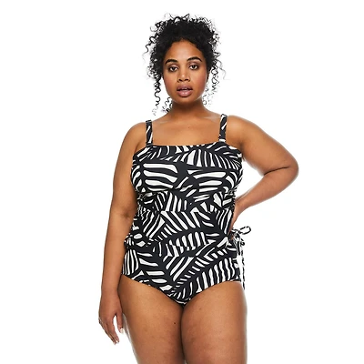 George Women's Plus Ruched Tankini