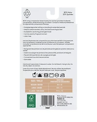 BIOS Living Bas Diaphanes de Compression, Aux Genoux, Noir, Taille Moyennes, Compression Modérée (15-20mmHg) Bas Diaphanes de Compression