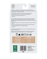 BIOS Living Compression Trouser Socks, Knee Length in Black, Size Large, Moderate Compression (15-20mmHg), Compression Trouser Socks