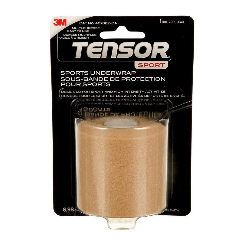 Sous-bandage de protection pour sports 487022 Tensor(MC) havane, 2 3/4 po x 30 v, 1/paquet