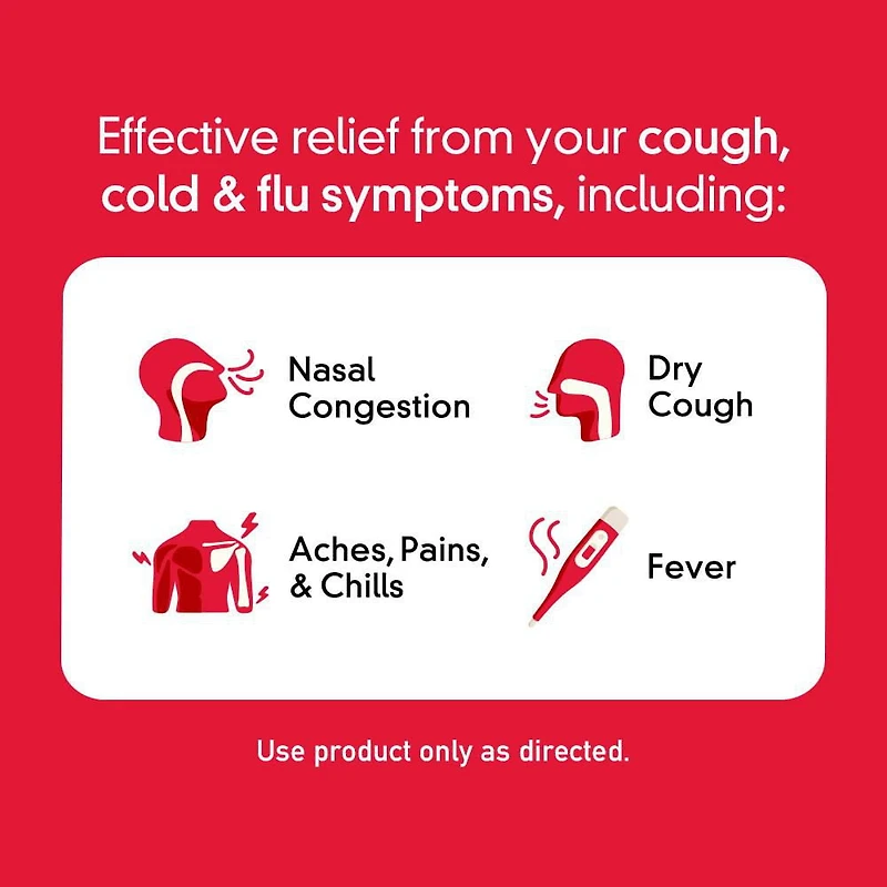 Tylenol Extra Strength Complete Cold, Cough & Flu Relief Day Caplets, 24 EA