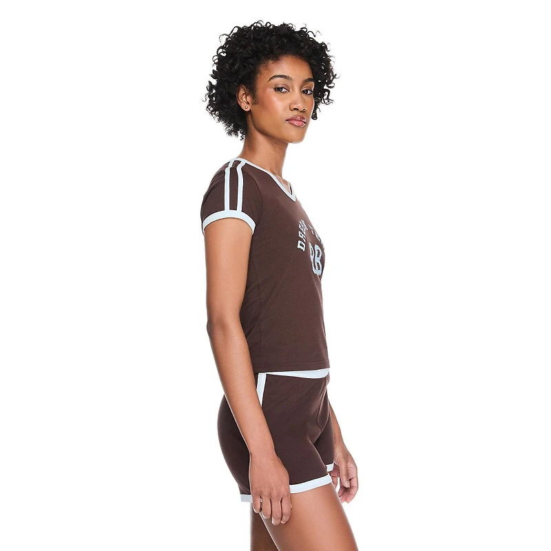 No Boundaries Women's Two Piece Pajama Set