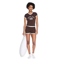 No Boundaries Women's Two Piece Pajama Set
