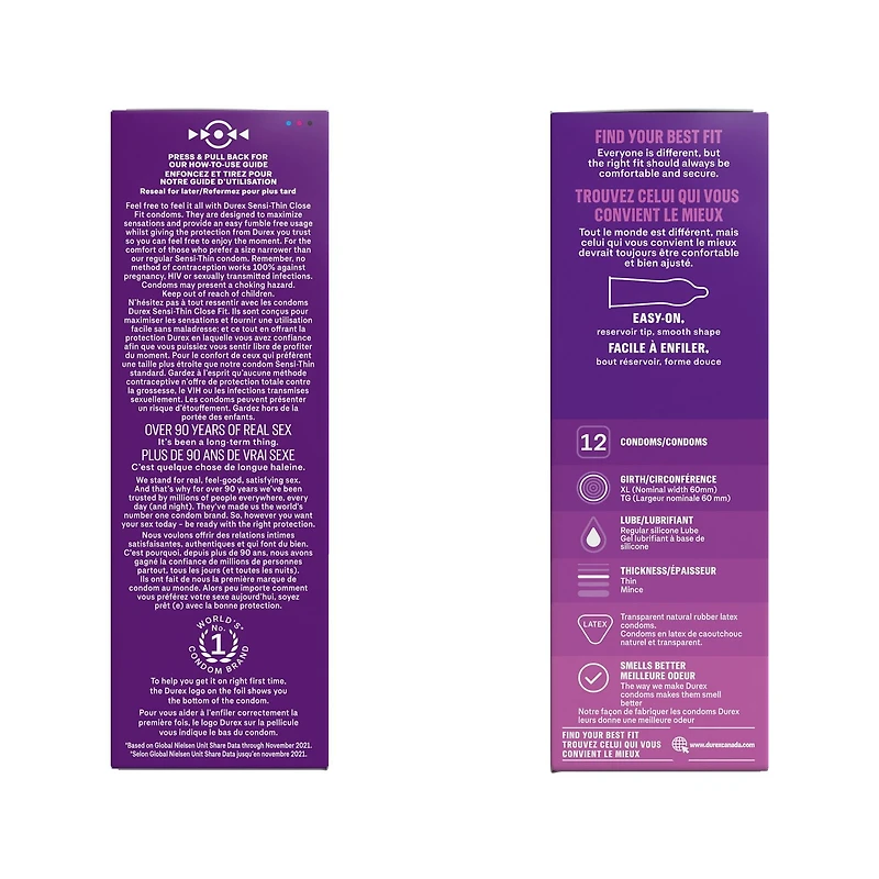 Durex® Sensi-Thin® Thin XL Condoms | 12 Count, 12ct