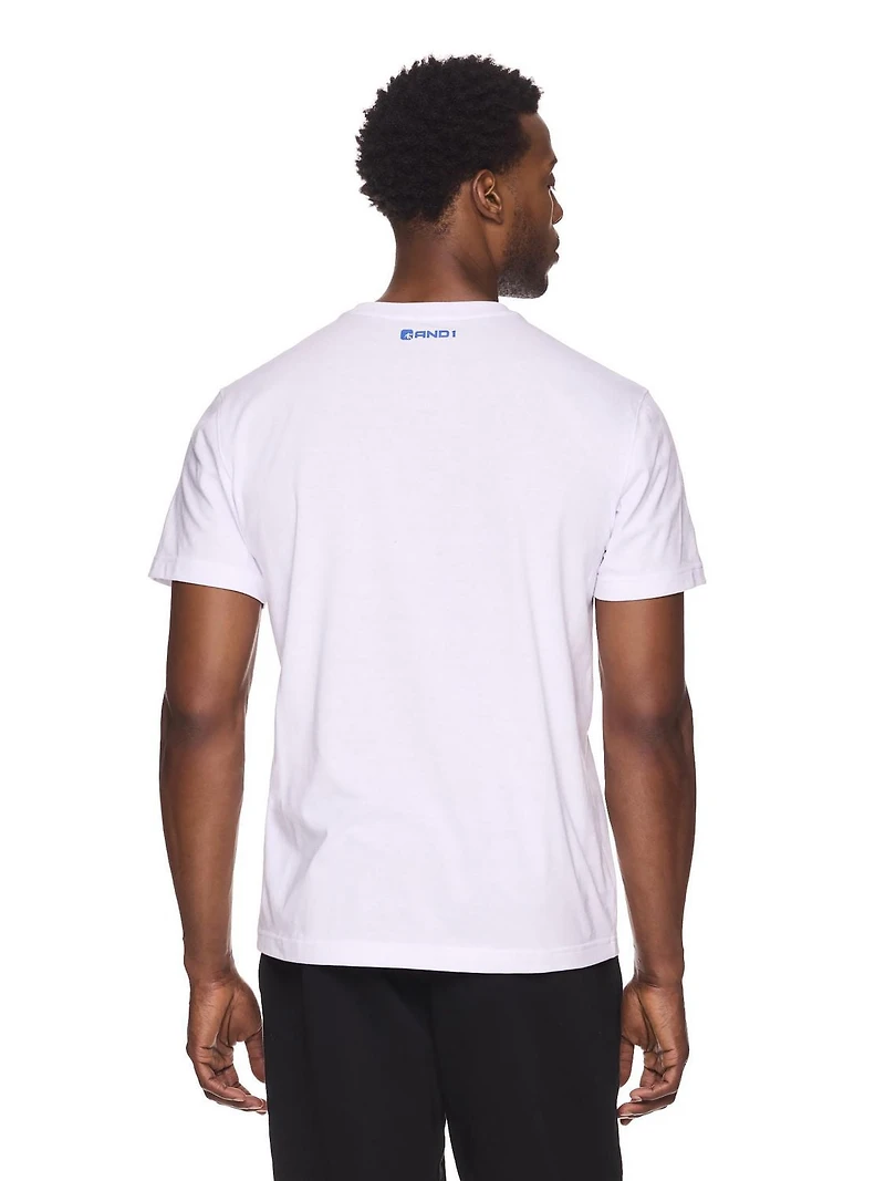 AND1 Mens Air Mail Short Sleeve Graphic Tee
