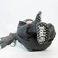 Juddlies - Collection Breathe EZE - Dormeuse en coton respirant pour bébé tout-petit - Fermeture éclair bidirectionnelle - Gris charbon