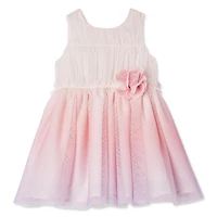 Robe avec maille et effet dégradé George pour bébés filles