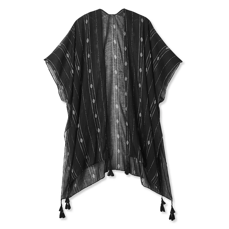 George Women's Printed Tassel Ruana