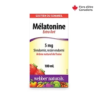 webber naturals Mélatonine 5 mg Extra-fort