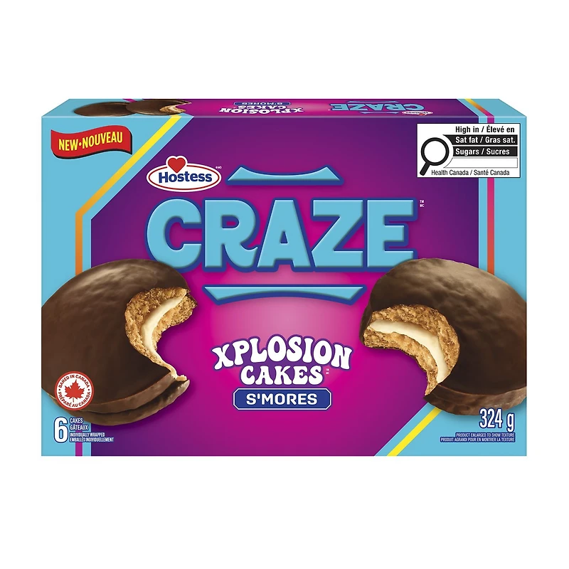 Hostess® Craze™ S'mores Cakes, 324 g
