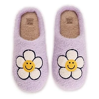 Pantoufles à motif de marguerites violettes MUK LUKS pour femmes, tailles 5- 10