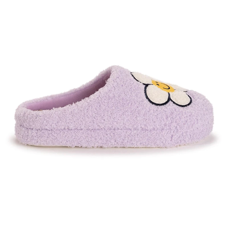 Pantoufles à motif de marguerites violettes MUK LUKS pour femmes, tailles 5- 10