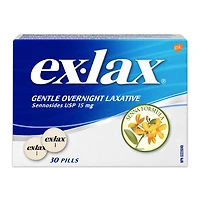 Ex-Lax Gentle Overnight Laxatives for Constipation Relief, 30 Pills