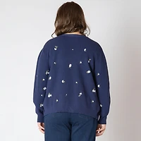 Devoted Women's Plus Size long sleeve knit cardigan with button-up front