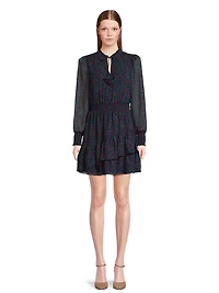 BCBG PARIS PRINT MINI DRESS