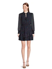 BCBG PARIS PRINT MINI DRESS