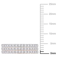 Ensemble de 3 bijoux, bague d’anniversaire de Miabella avec 1/10 Carat PBT de Saphir synthétique Blanc en Or à trois tons 10K