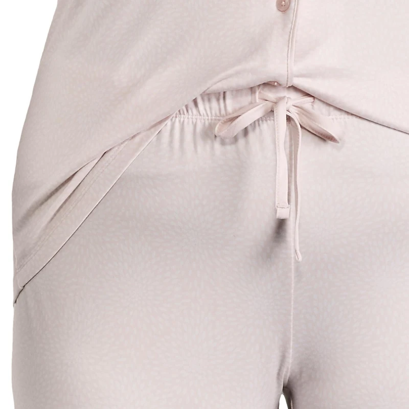 Pyjama 2 pièces avec haut à col cranté George Plus pour femmes