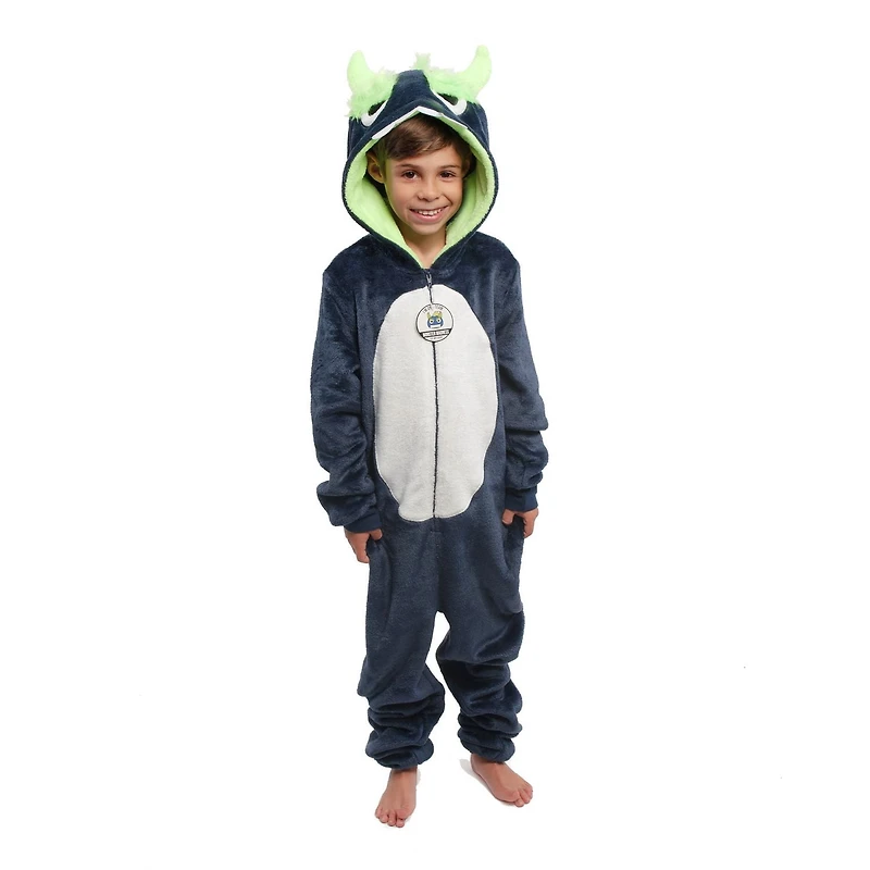Combinaison pyjama avec capuchon personnage monstre marque George pour garçons