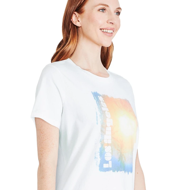 T-shirt à encolure ras du cou George pour femmes Tailles TP–TTG