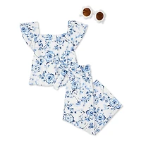 George Toddler Girls' Linen Pant 3-Piece Set