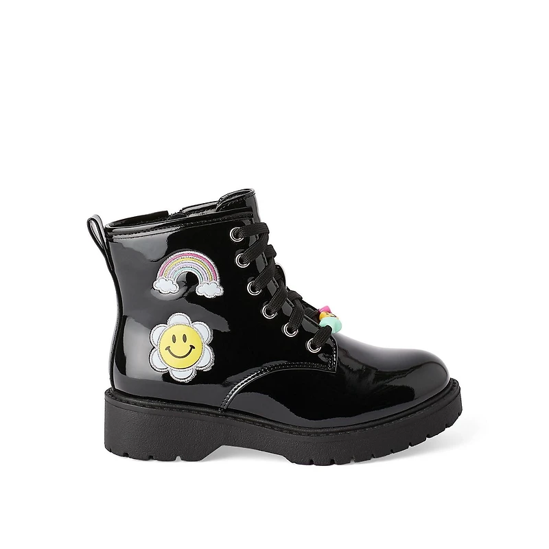 George Girls' Embroidered Combat Boots