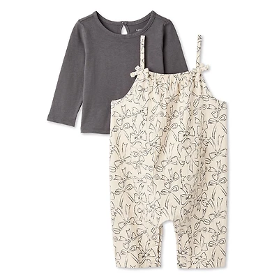 George Baby Girls' Two Piece Romper Set
