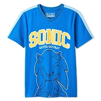 T-shirt à imprimé graphique Sonic le hérisson pour garçons