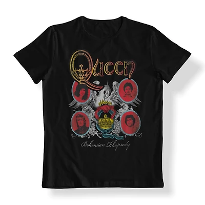 Queen T-Shirt col rond à manche courte pour femmes