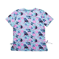 Haut tendance à manches courtes Disney Lilo & Stitch pour femme