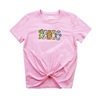 Haut à manches courtes à nouer sur le devant Care Bears pour femmes