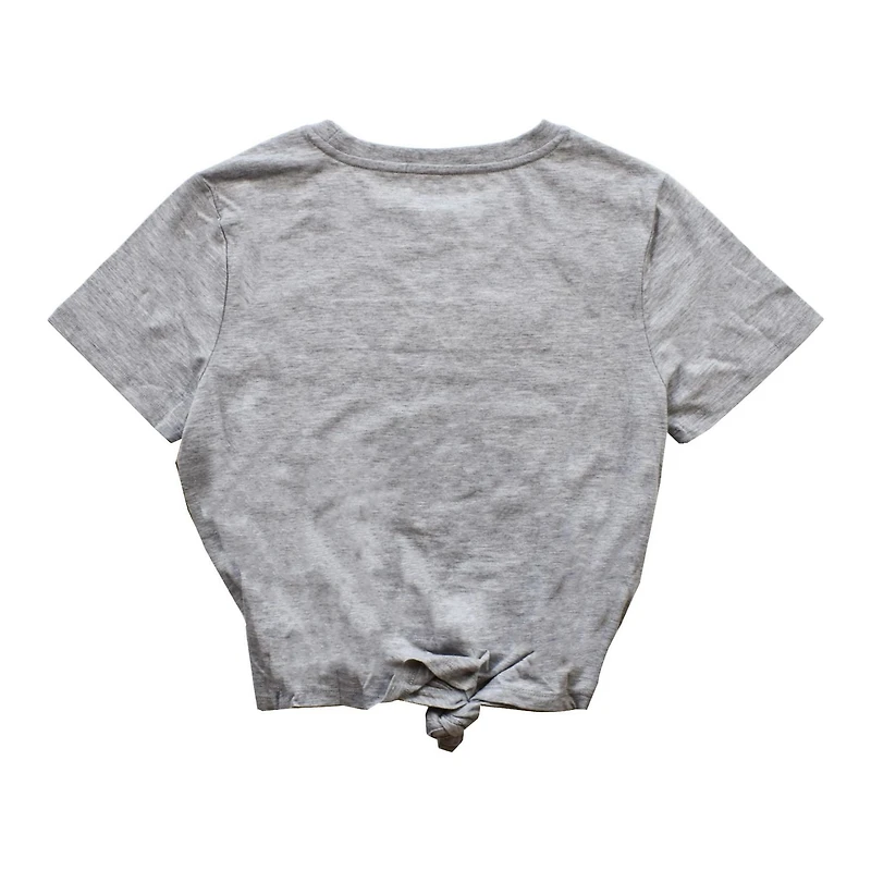 Ladies Disney Mickey Mouse Front Tie Short Sleeve Top